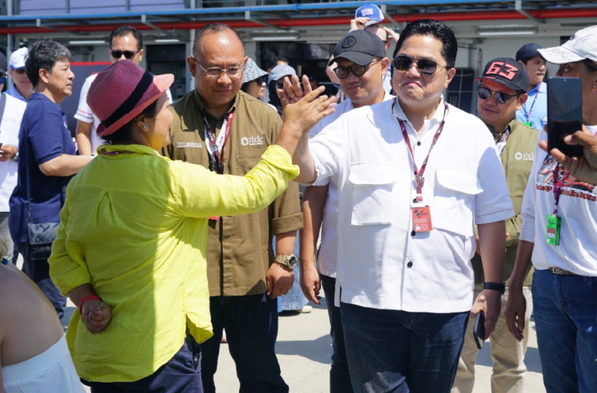  Menteri BUMN Erick Thohir Puji Peningkatan Jumlah Penonton Pertamina Grand Prix of Indonesia 2023