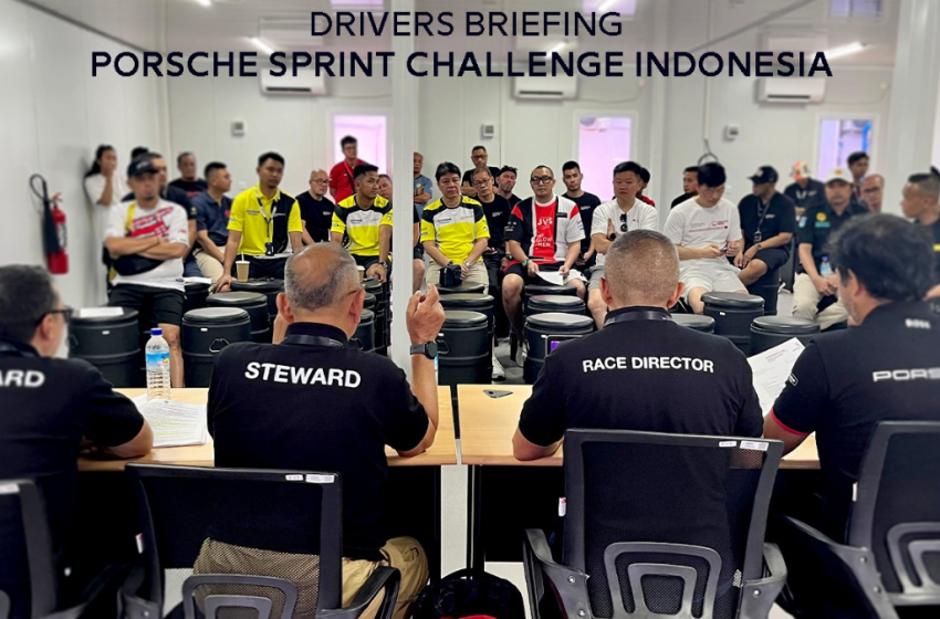  Drivers Briefing dalam Porsche Sprint Challenge Indonesia Round 2