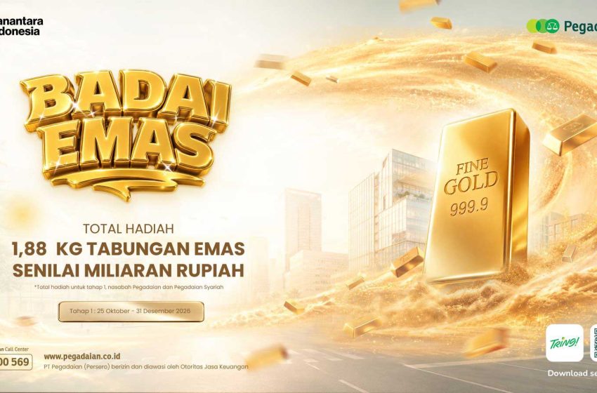  Pegadaian Kembali Gelar Program “Badai Emas 2026”, Hadiah 1,88 Kilogram Emas Spesial Untuk Nasabah